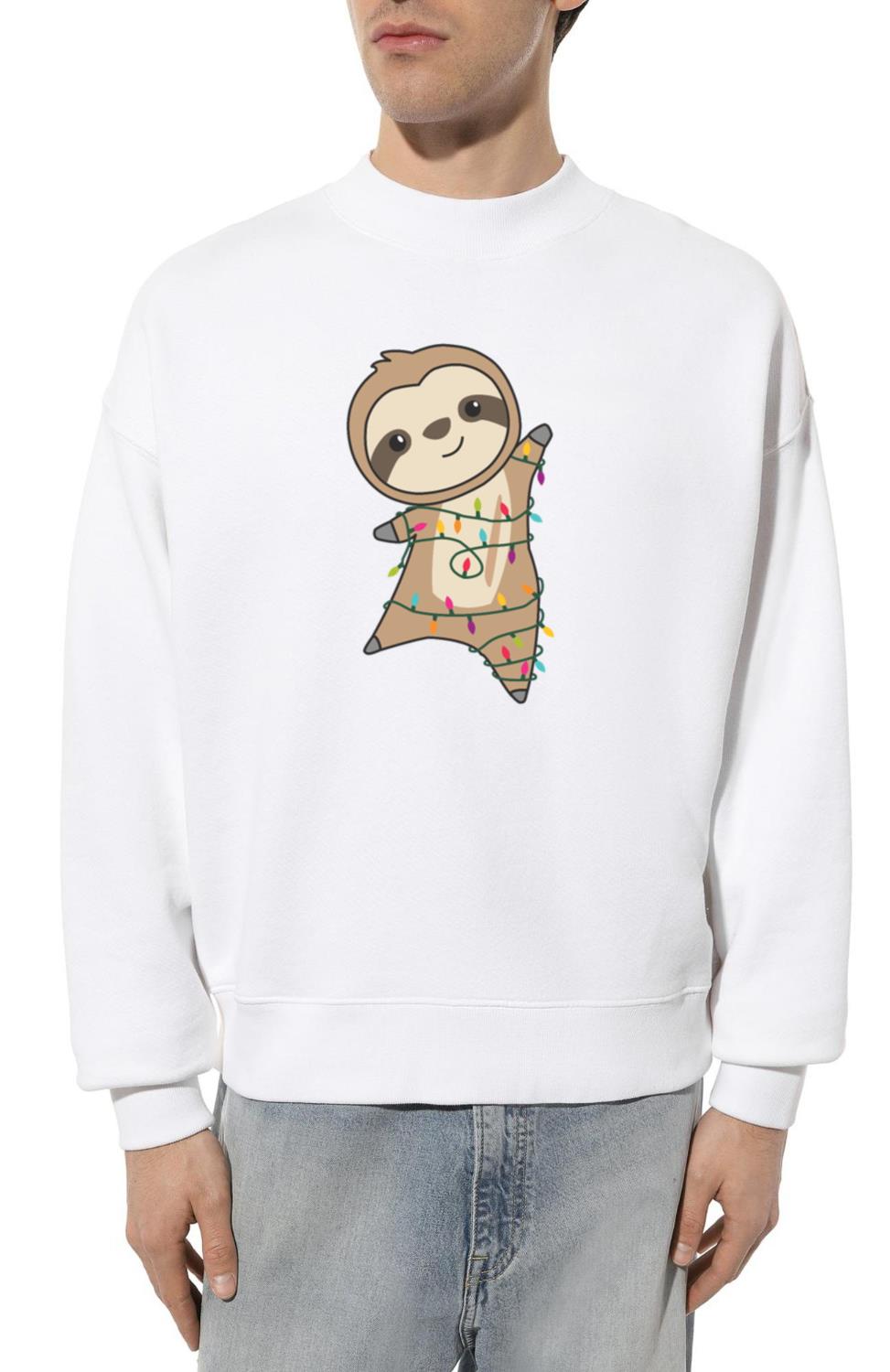 Sloth Christmas Christmas Animals Cute Sloth - Unisex Sweatshirt