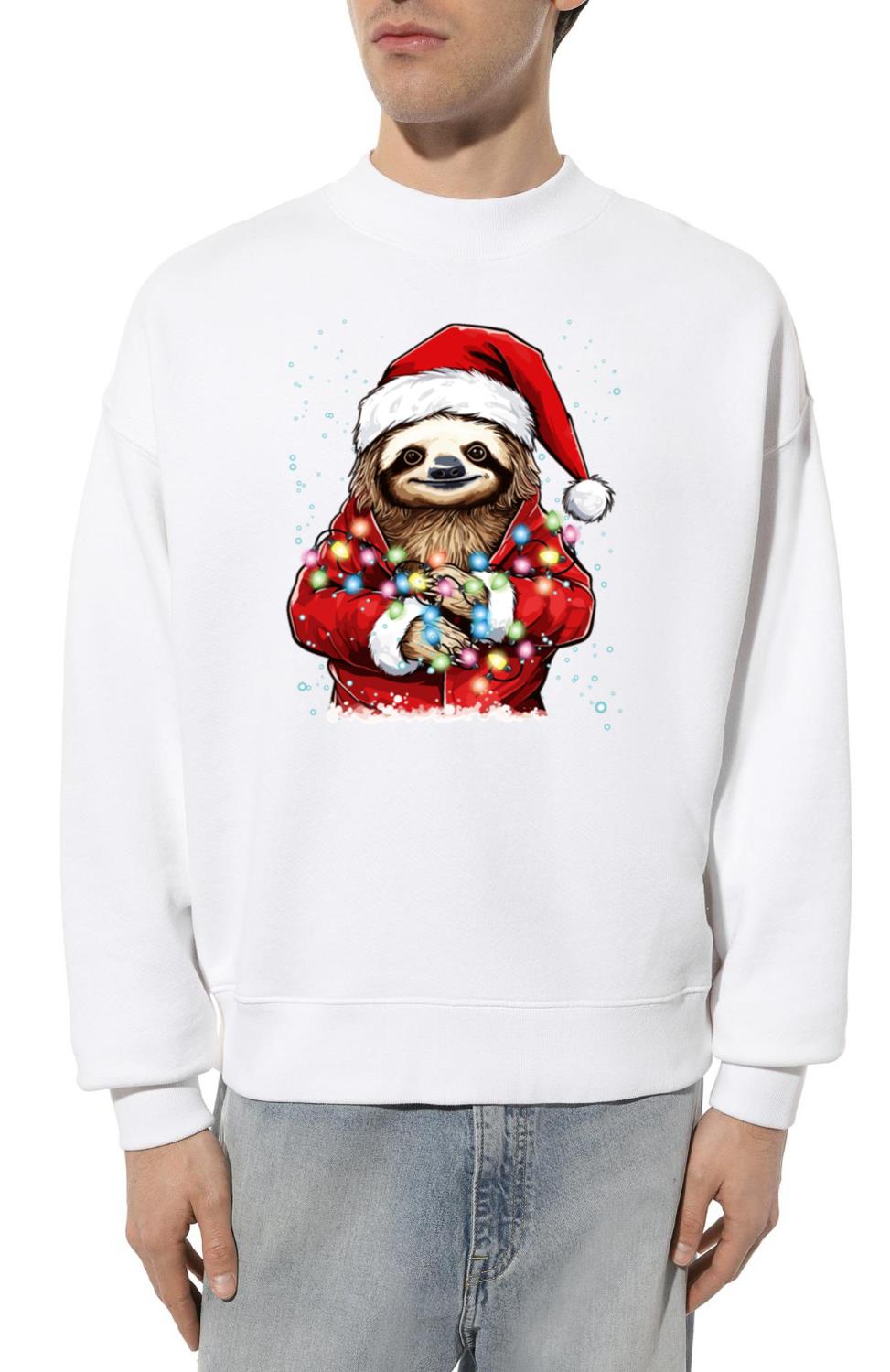 Sloth Christmas, Cute Sloth Christmas Design - Unisex Sweatshirt