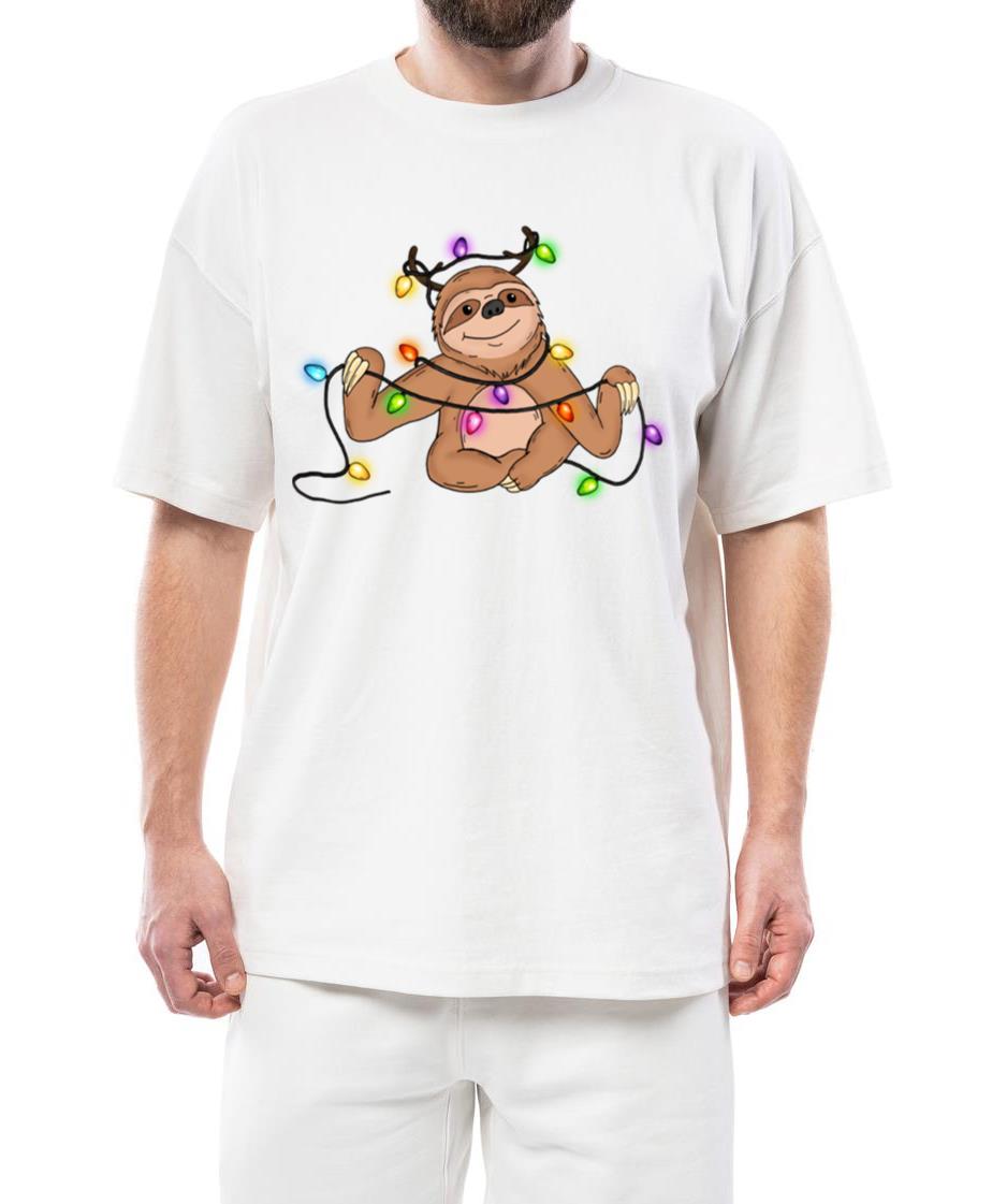 Sloth Christmas Lights Xmas Gift - Unisex Standard T-Shirt