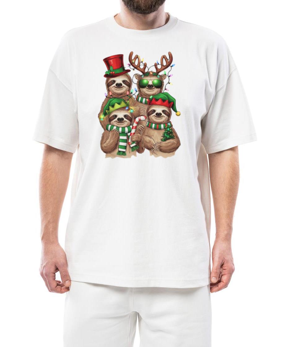 Sloth Christmas Merry Slothmas Sloth Lover Gift - Unisex Standard T-Shirt