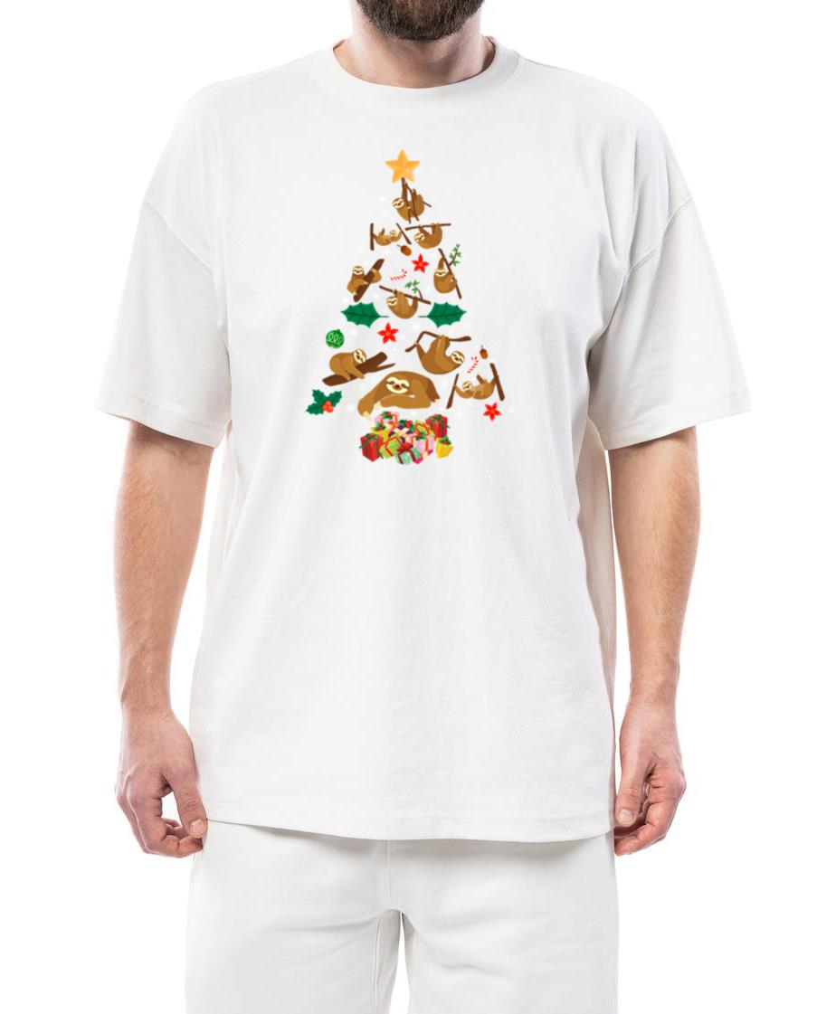 Sloth Christmas Tree Xmas Funny Gift - Unisex Standard T-Shirt