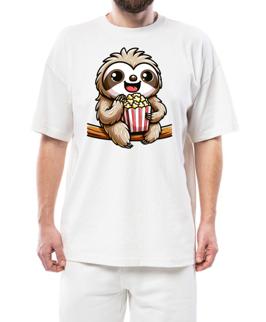 Sloth Cinema Fan, Popcorn & Carnival - Unisex Standard T-Shirt