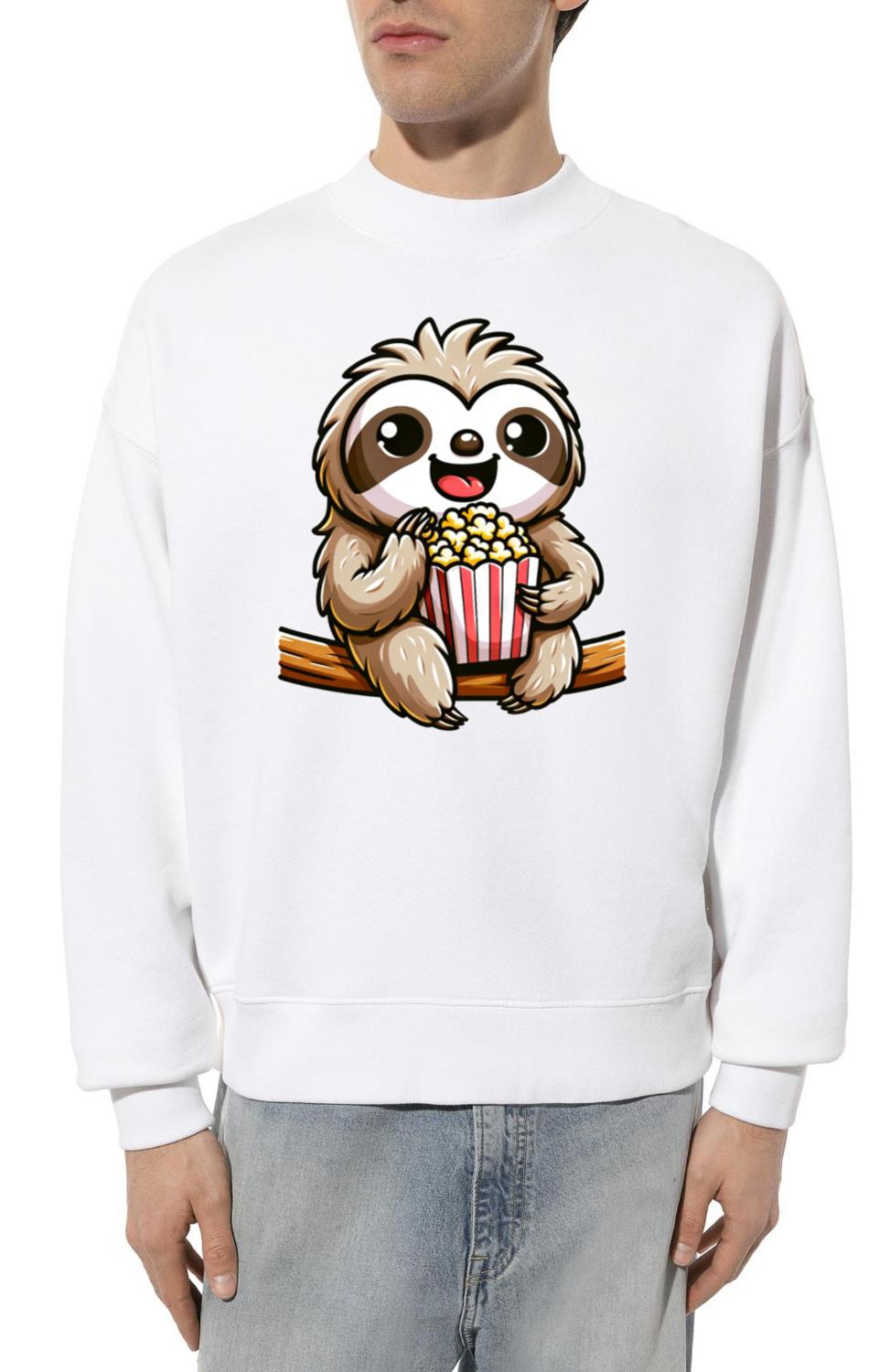 Sloth Cinema Fan, Popcorn & Carnival - Unisex Sweatshirt