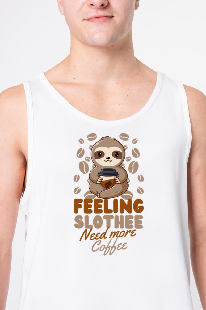 Sloth Coffee Cafe Sloth needs coffee - Unisex Tank Top