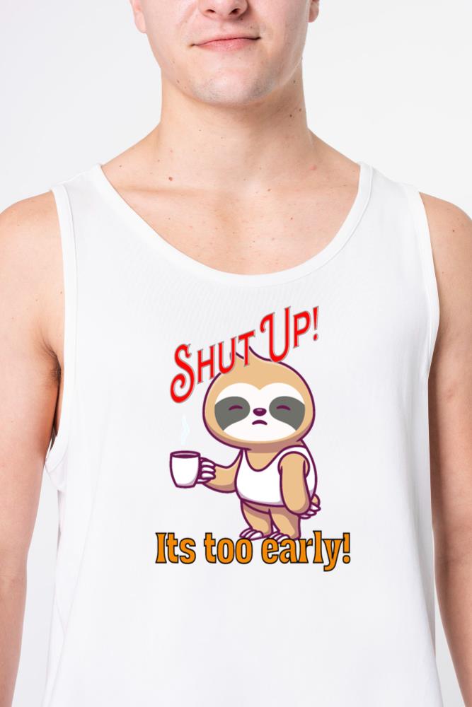 Sloth Coffee Design - Unisex Tank Top