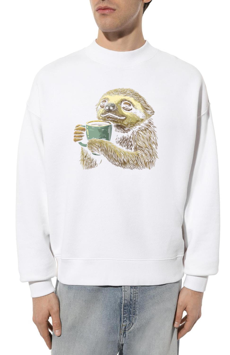 Sloth Coffee Funny Gift - Unisex Sweatshirt