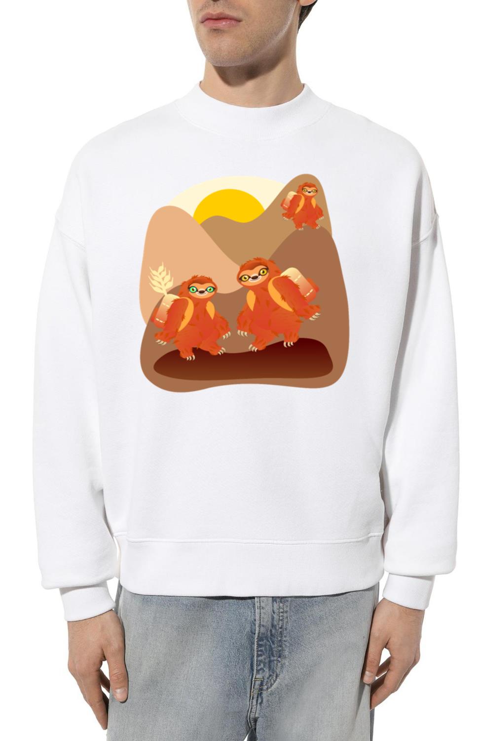 SLOTH COUPLE HIKING - Unisex Sweatshirt