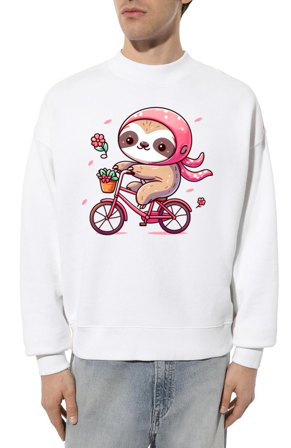 Sloth Cycling - Unisex Sweatshirt