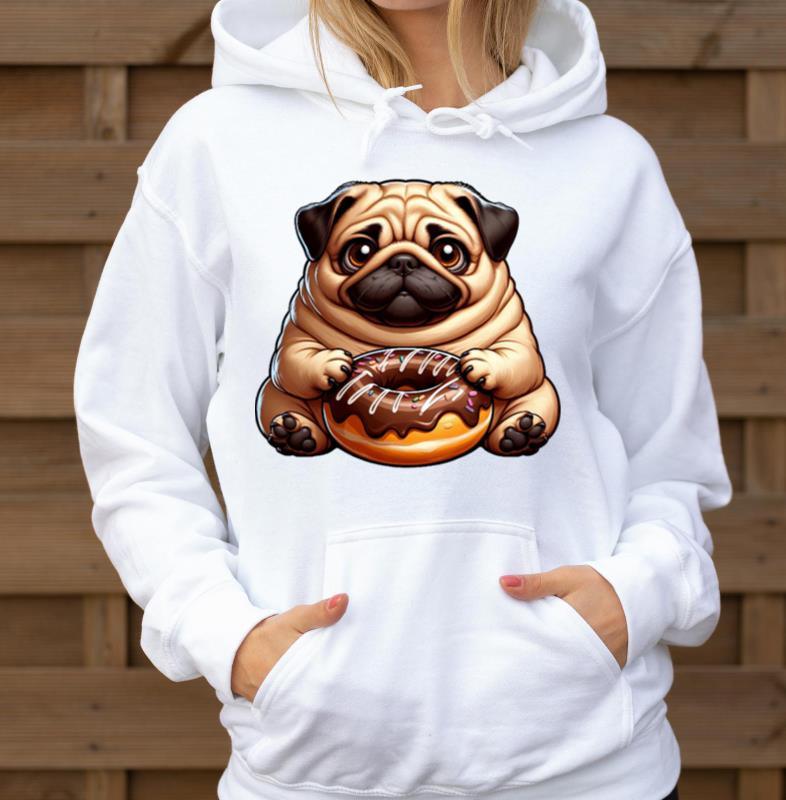 Sloth Donut Cartoon Cute Animal Funny - Unisex Hoodie