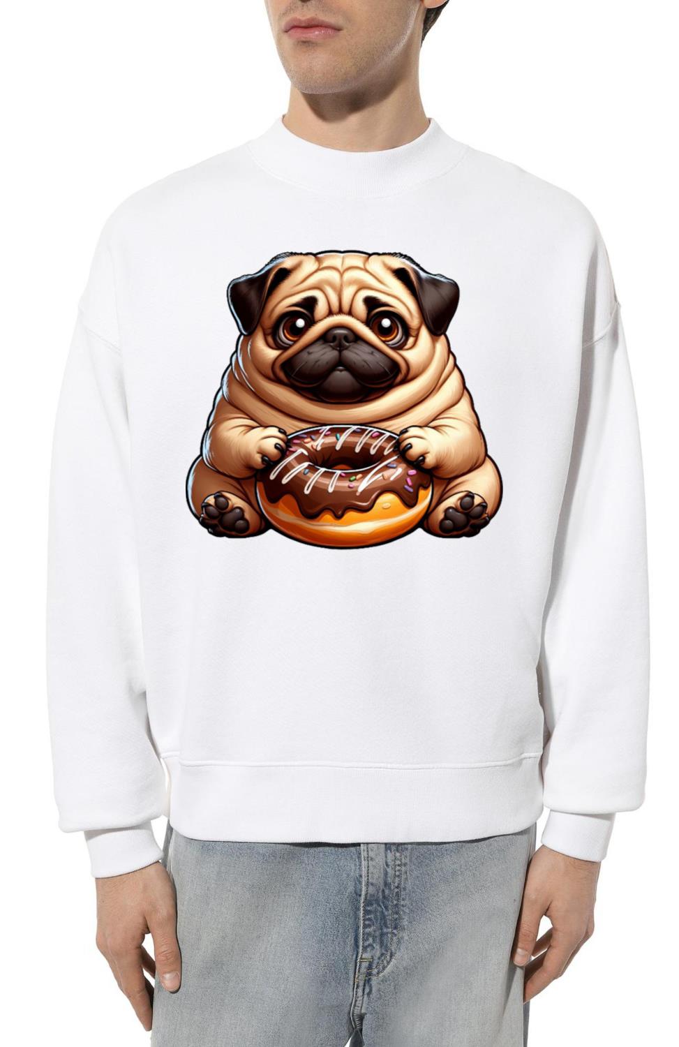 Sloth Donut Cartoon Cute Animal Funny - Unisex Sweatshirt