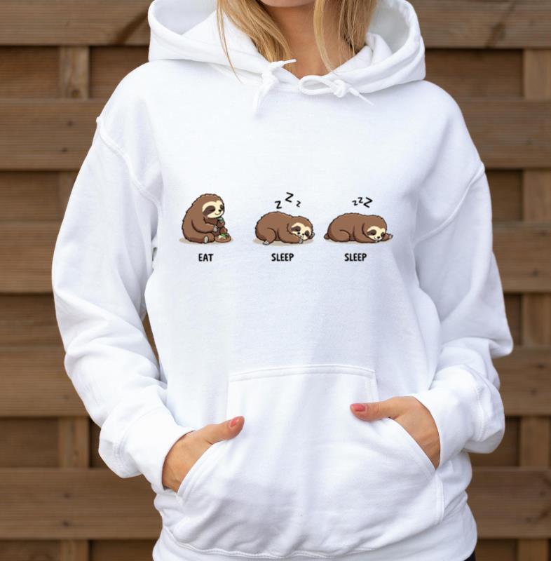 Sloth Eat Sleep Sleep - Unisex Hoodie