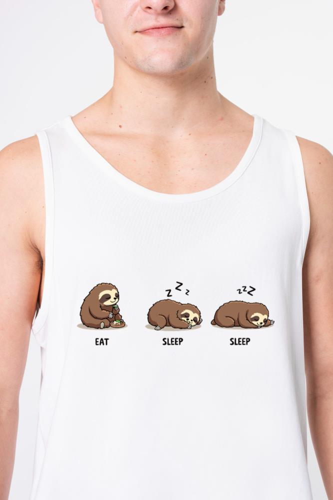 Sloth Eat Sleep Sleep - Unisex Tank Top