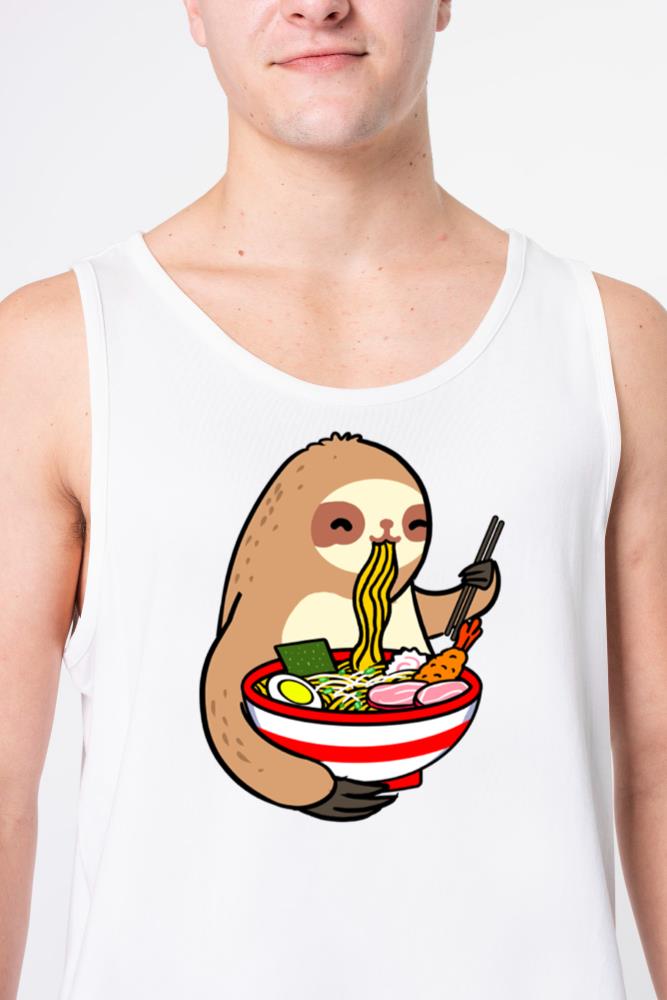 Sloth Eating Ramen For Ramen Lover - Unisex Tank Top