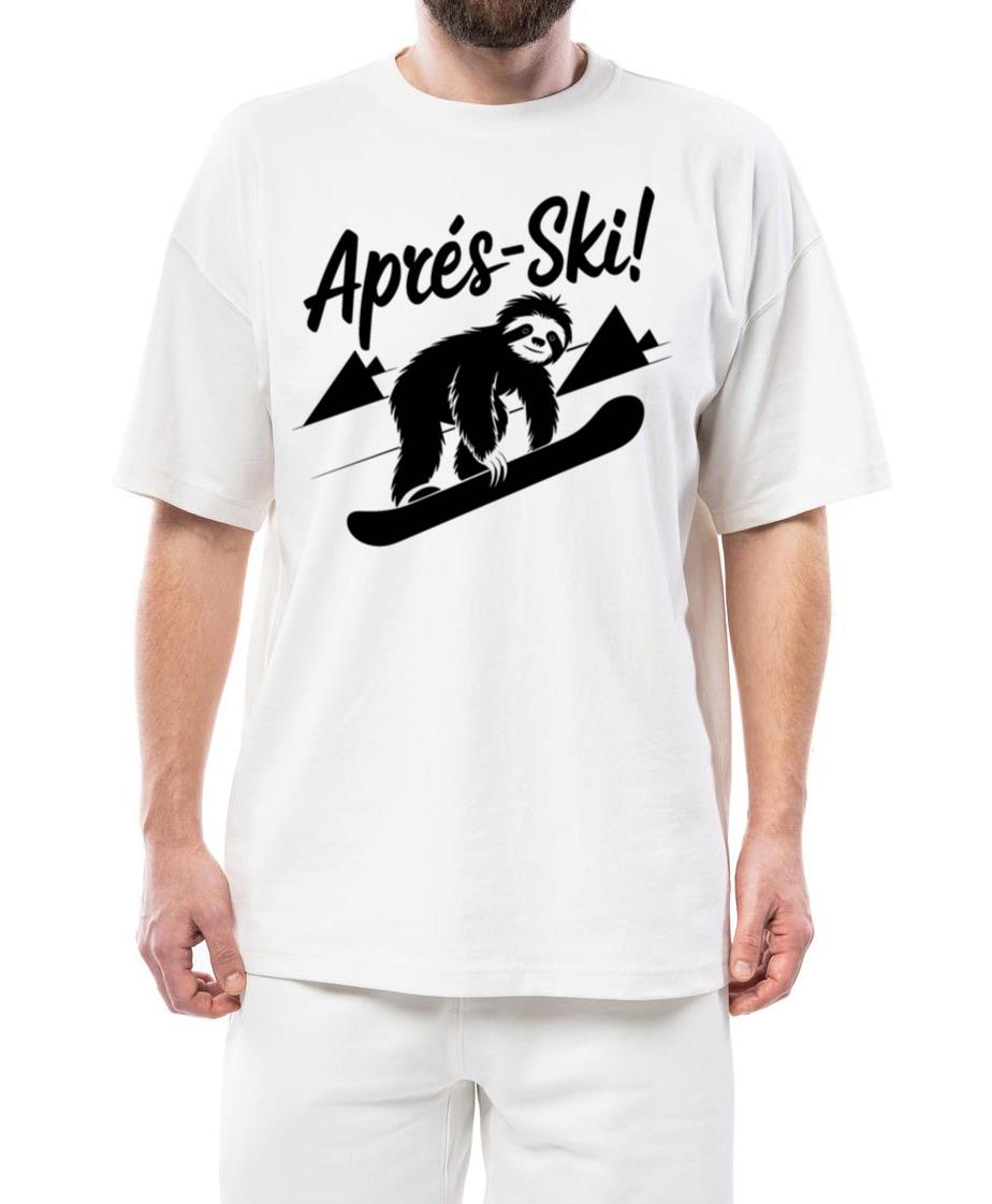 Sloth Funny Animal Snowboard Après-Ski - Unisex Standard T-Shirt