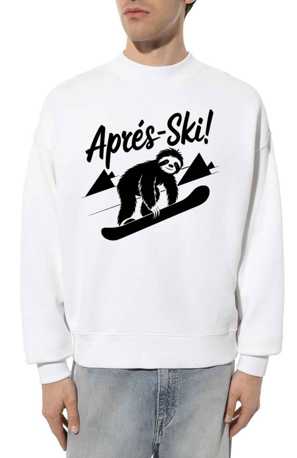 Sloth Funny Animal Snowboard Après-Ski - Unisex Sweatshirt