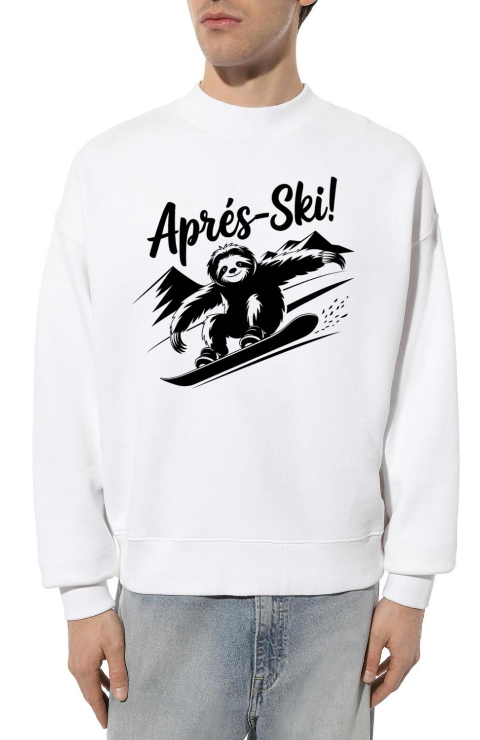 Sloth Funny Animal Snowboard Après-Ski_3 - Unisex Sweatshirt