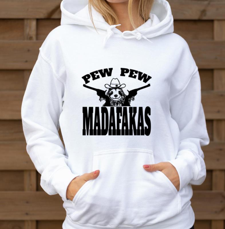 sloth funny saying quote pew pew madafakas animal - Unisex Hoodie
