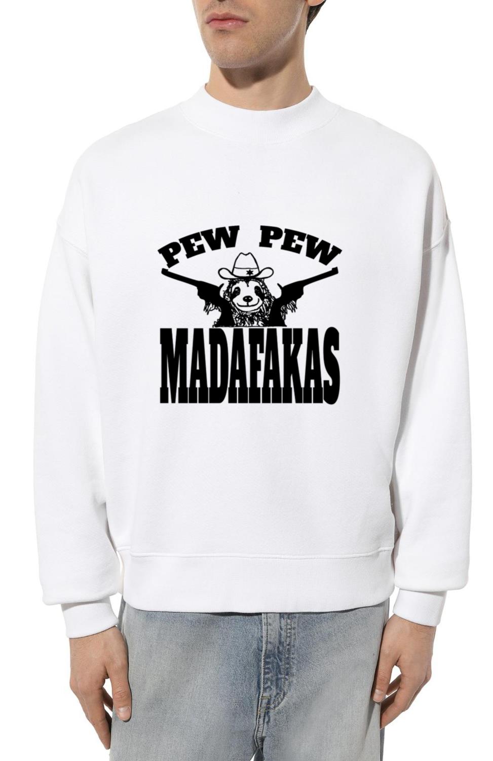 sloth funny saying quote pew pew madafakas animal - Unisex Sweatshirt