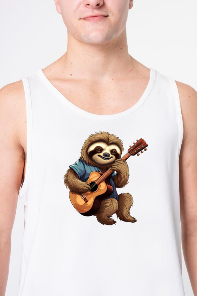 Sloth Guitar Player - Unisex Tank Top