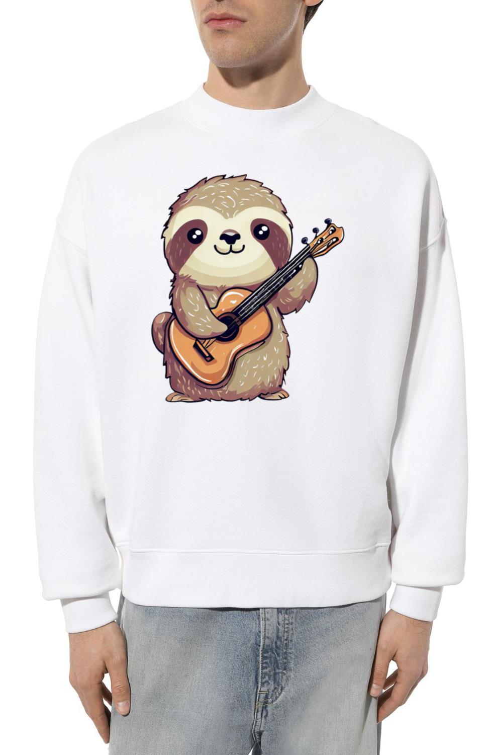 Sloth Guitar Player_1 - Unisex Sweatshirt