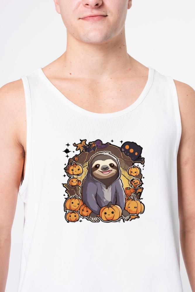 Sloth Halloween Sloths Sloth Pumpkin_1 - Unisex Tank Top
