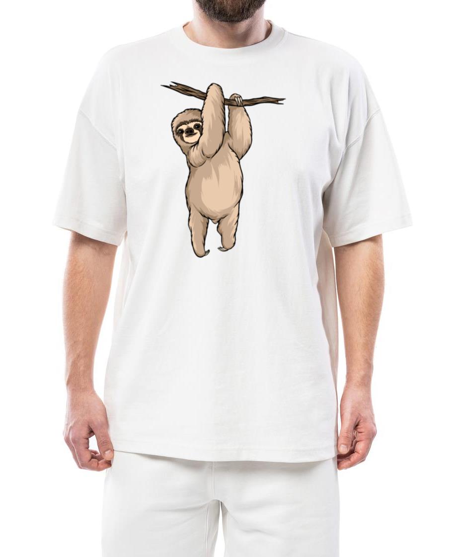 sloth hanging from branch - Unisex Standard T-Shirt