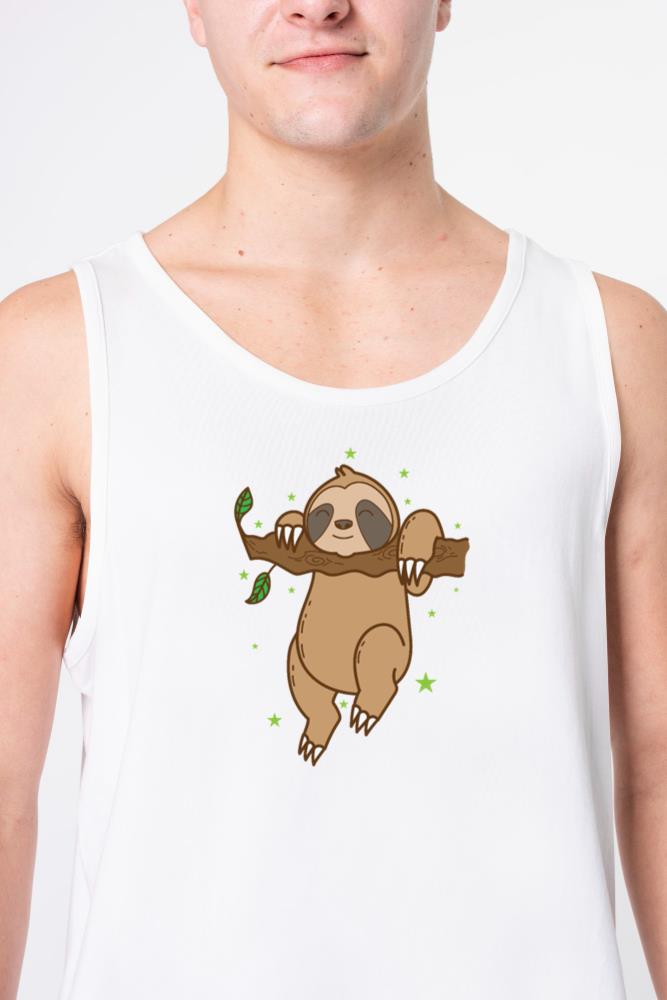 Sloth hanging on Branch lazy Tropics - Unisex Tank Top
