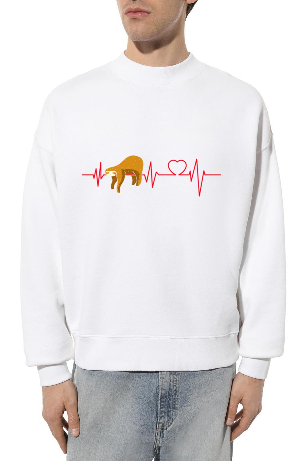 Sloth Heart Heartbeats Sloth Lover - Unisex Sweatshirt