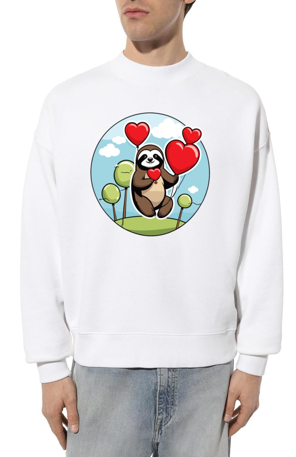 Sloth Heart - Valentine's Day - Unisex Sweatshirt