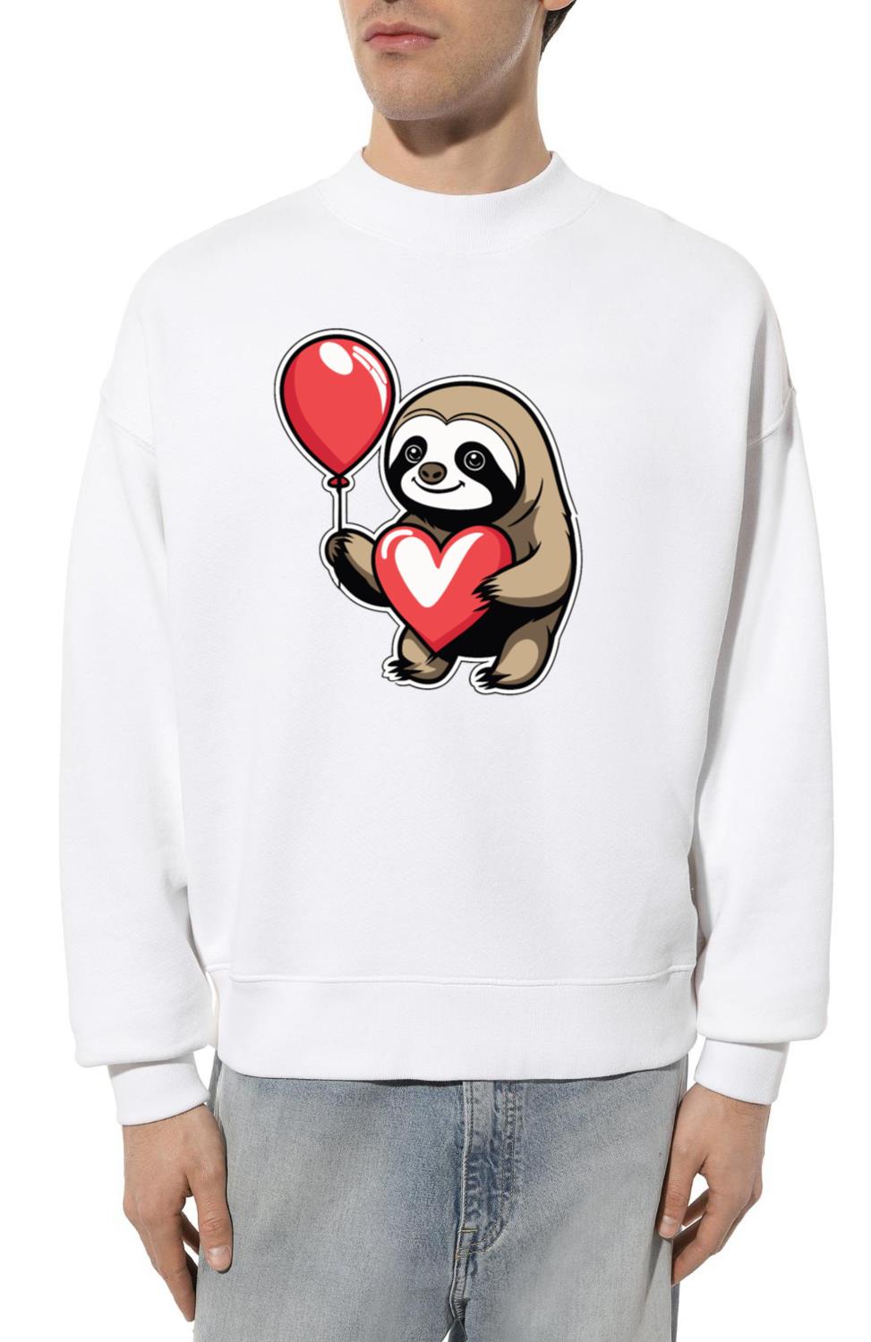 Sloth Heart - Valentine's Day_1 - Unisex Sweatshirt