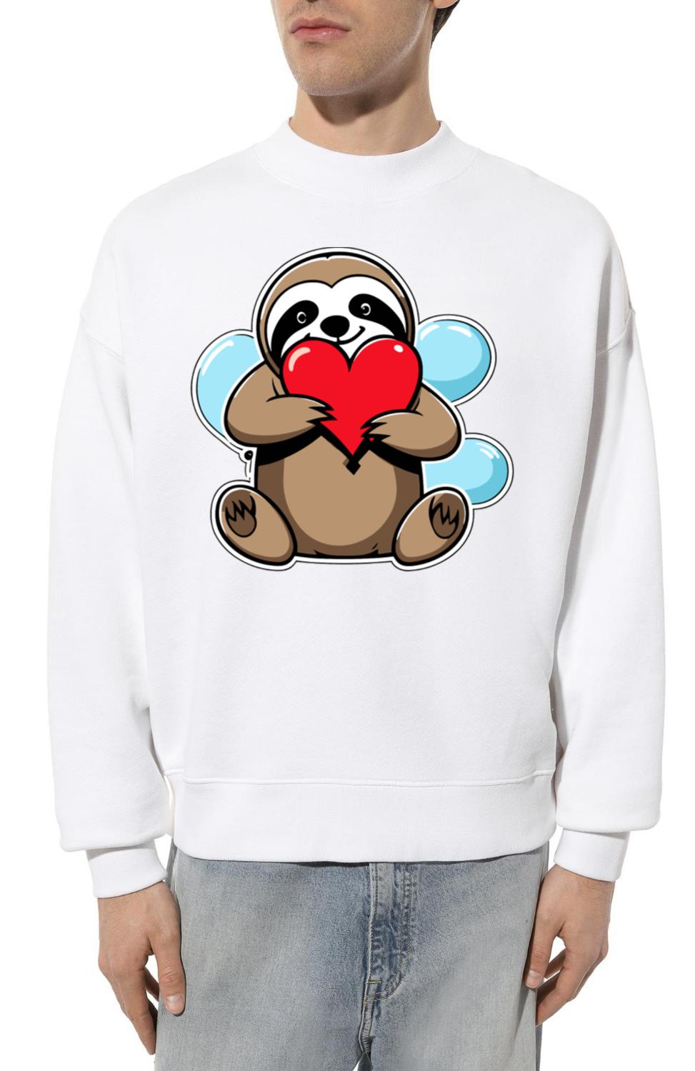 Sloth Heart - Valentine's Day_2 - Unisex Sweatshirt