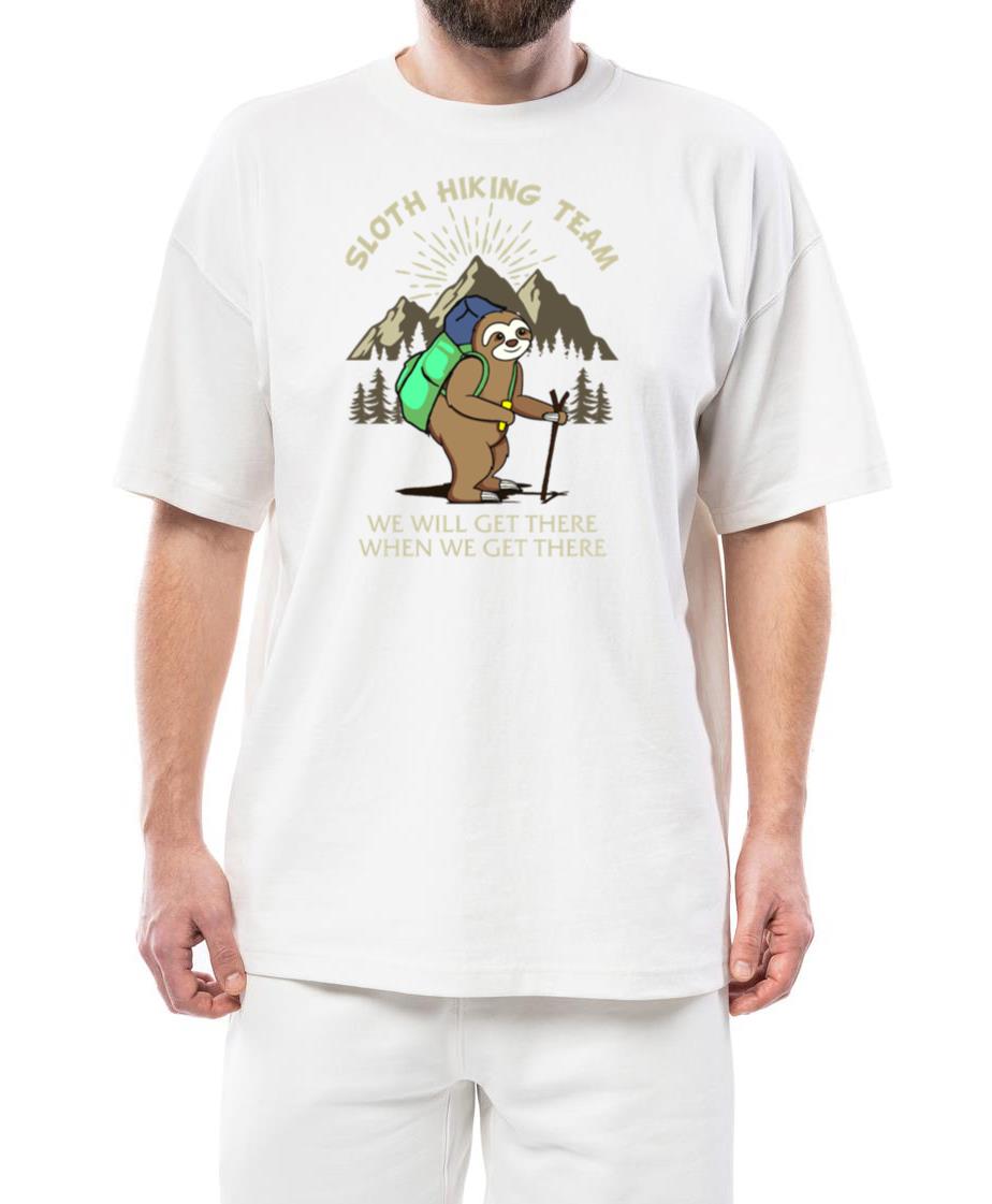 Sloth Hiking Funny Mountain - Unisex Standard T-Shirt