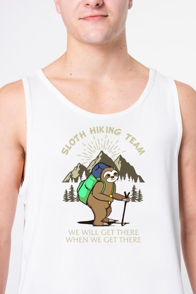 Sloth Hiking Funny Mountain - Unisex Tank Top