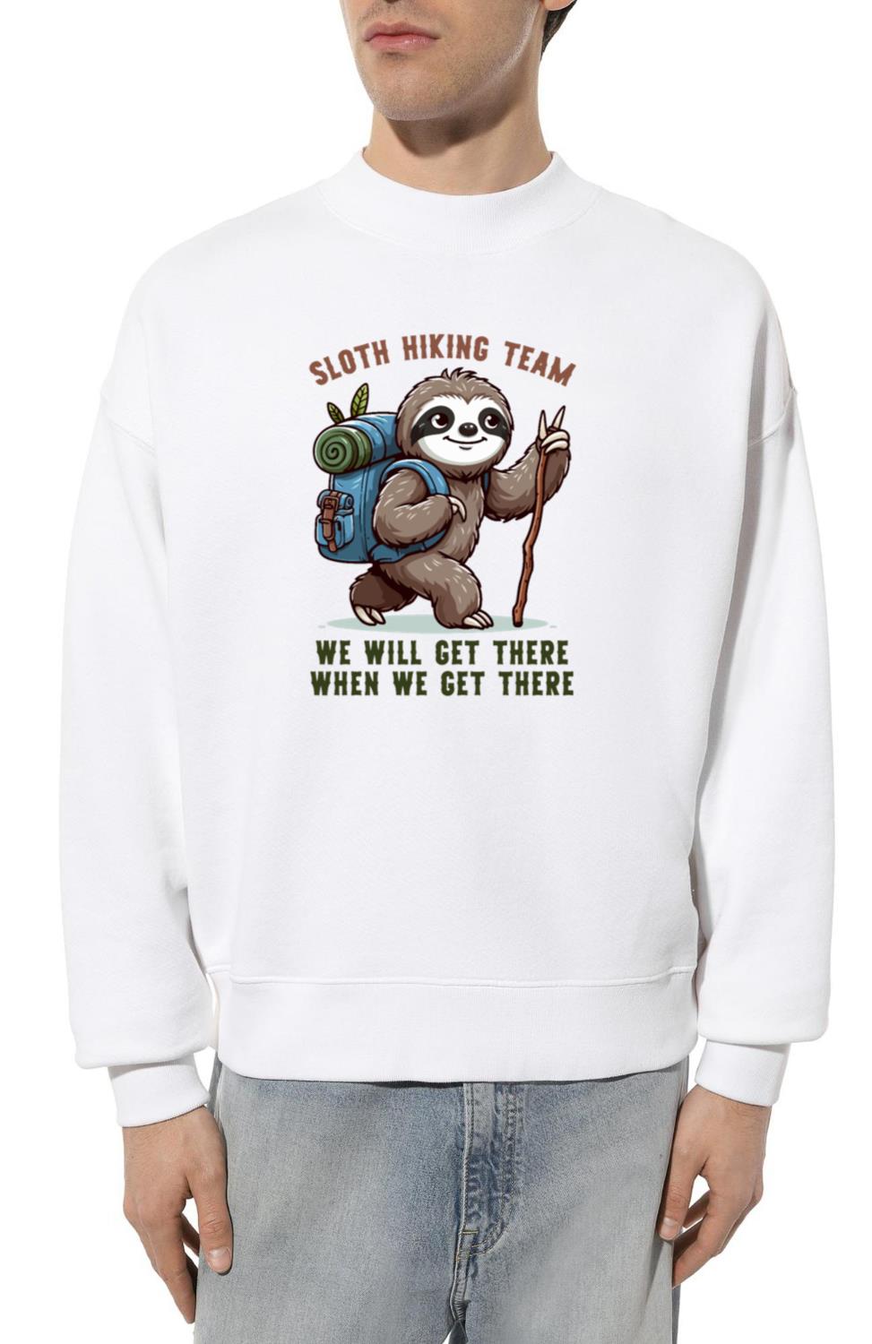 Sloth Hiking Team Funny Camping and Hiking - Unisex Sweatshirt