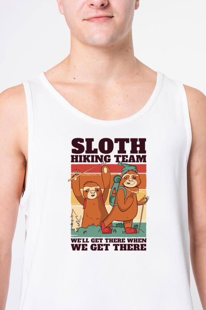 Sloth Hiking Team Pilosa Folivora Brown-Throated - Unisex Tank Top