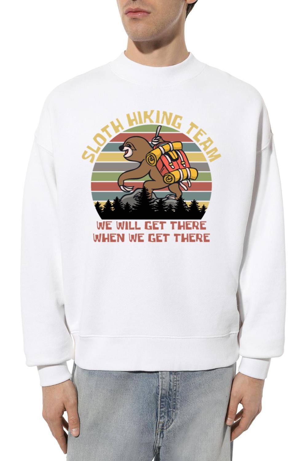 Sloth Hiking Team Vintage - Unisex Sweatshirt