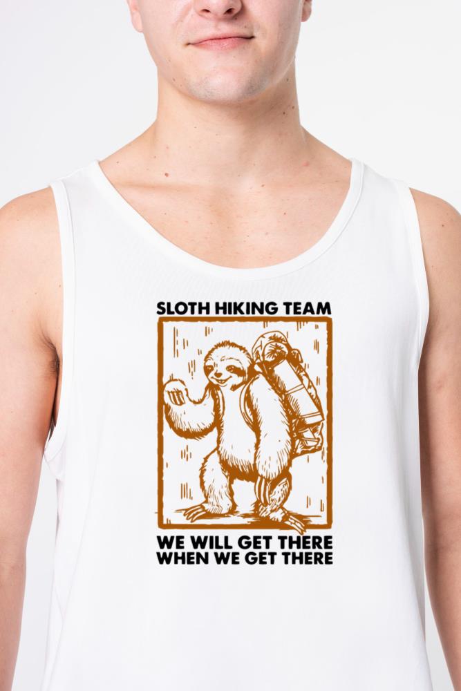 Sloth Hiking Team We Will Get There - Unisex Tank Top