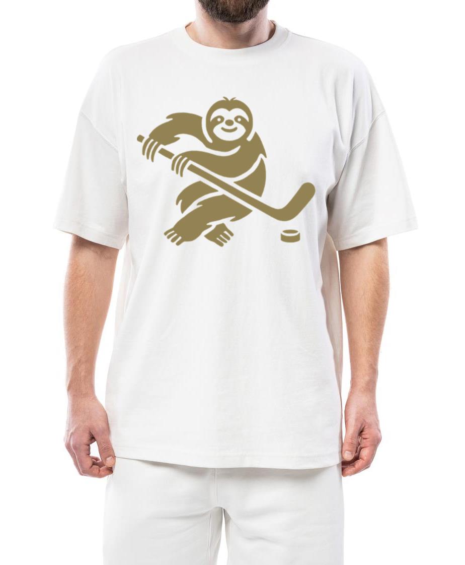 Sloth Hockey Ice Hockey Silhouette Minimalist - Unisex Standard T-Shirt