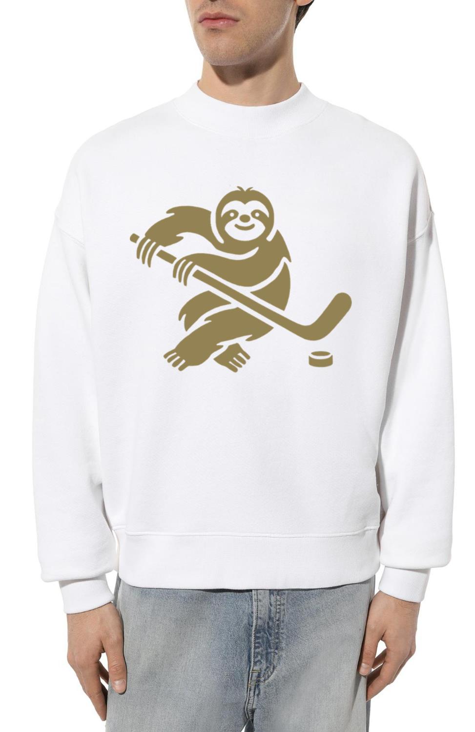Sloth Hockey Ice Hockey Silhouette Minimalist - Unisex Sweatshirt