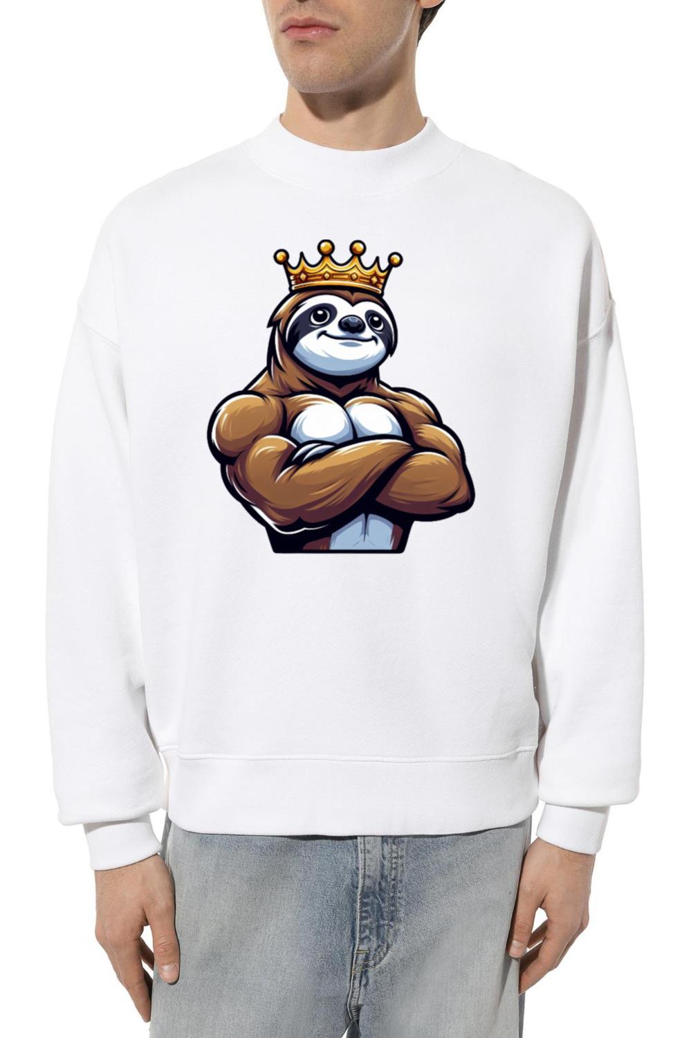 Sloth King Workout Training Fitness - Unisex Sweatshirt