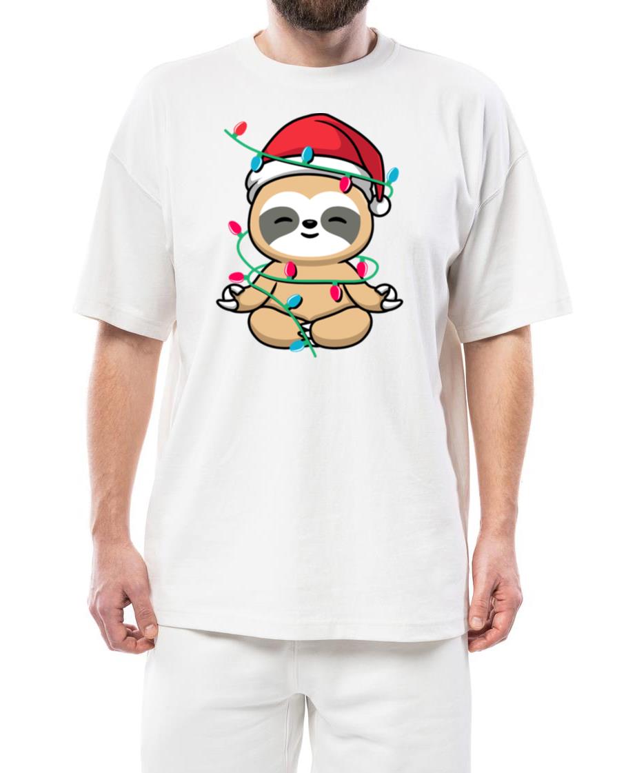 Sloth Lover Gift Kawaii Santa Sloth Christmas - Unisex Standard T-Shirt