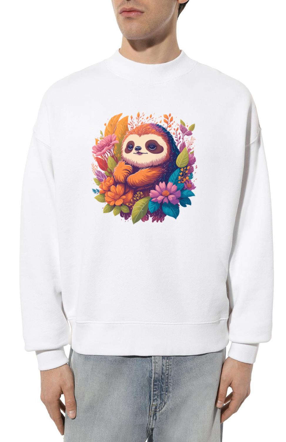 sloth lovers gift - sloth artwork - Unisex Sweatshirt