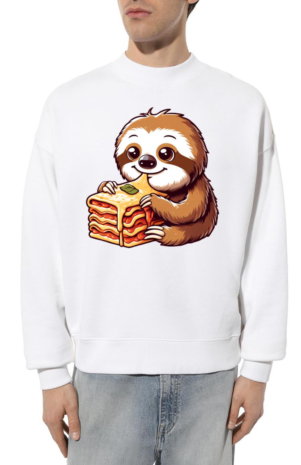Sloth Loves Italian Lasagna - Unisex Sweatshirt
