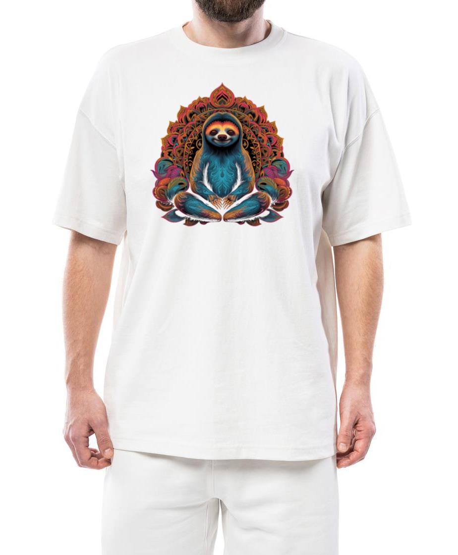 Sloth Meditation Buddhist Buddha - Unisex Standard T-Shirt