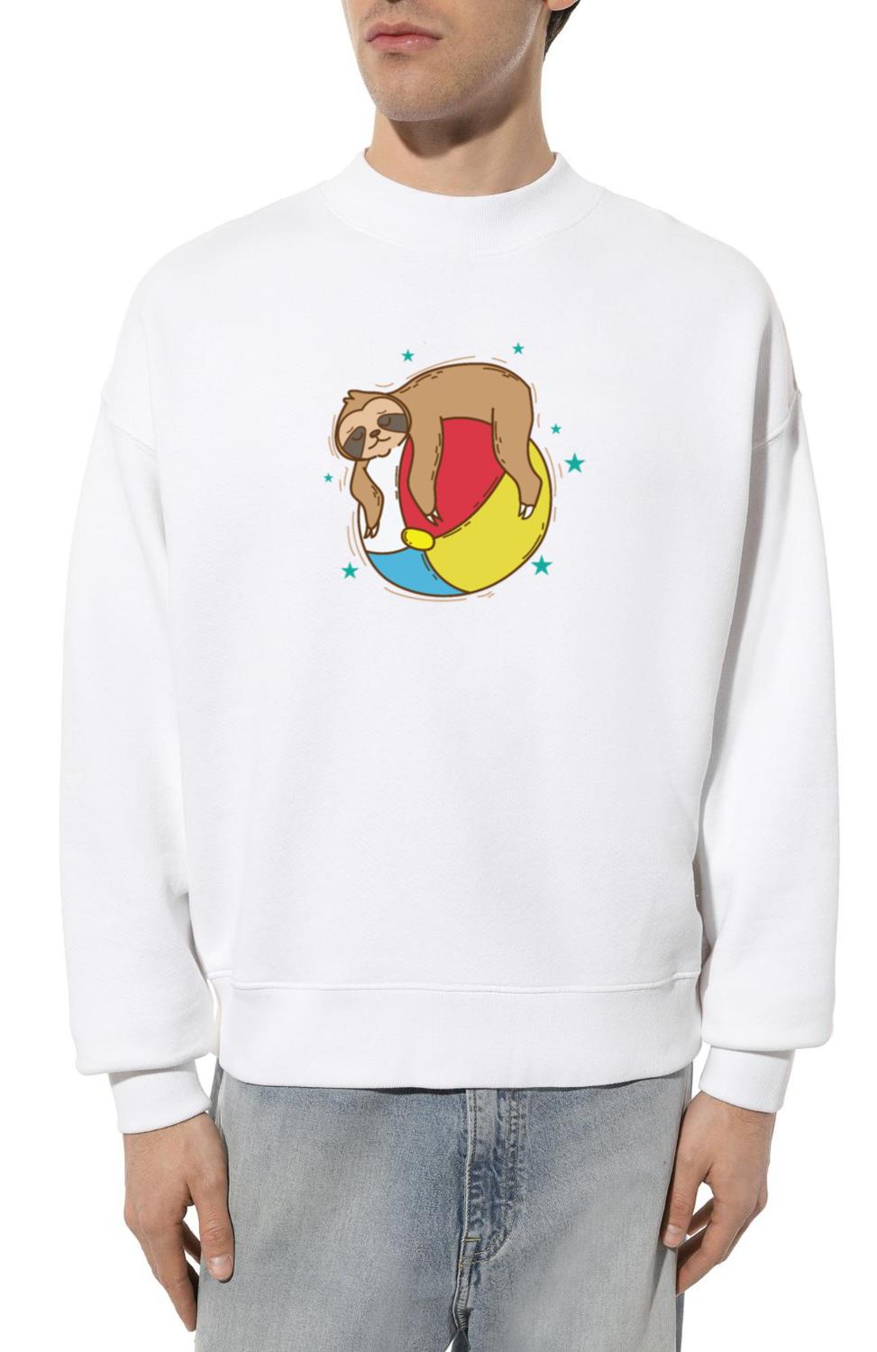 Sloth on a Beach Ball lazy - Unisex Sweatshirt