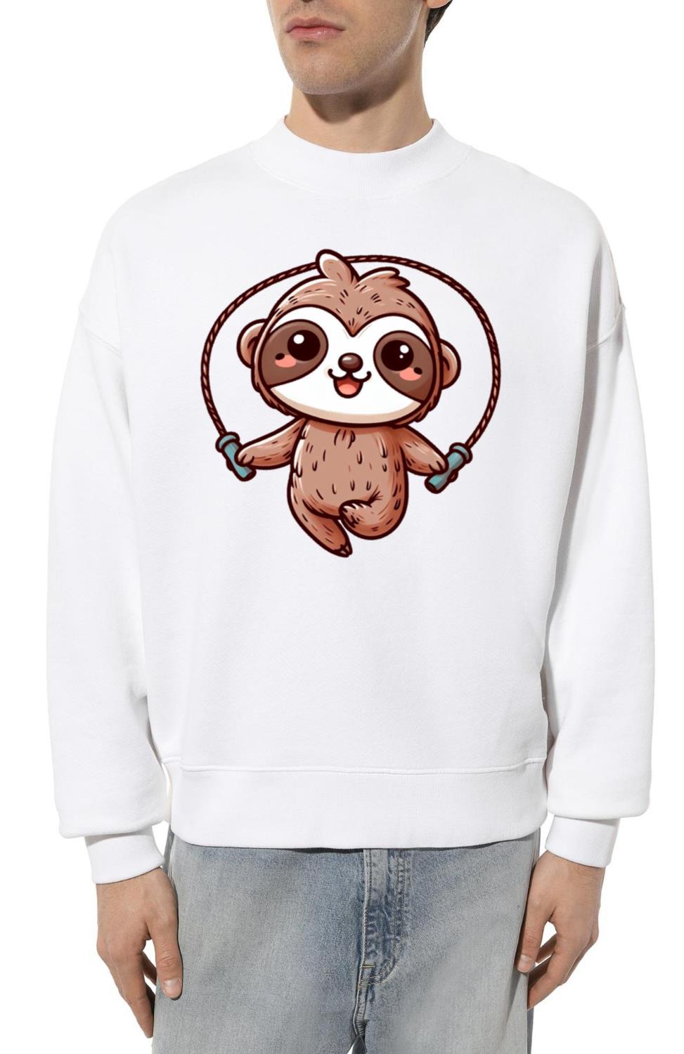 Sloth Skipping Rope - Unisex Sweatshirt