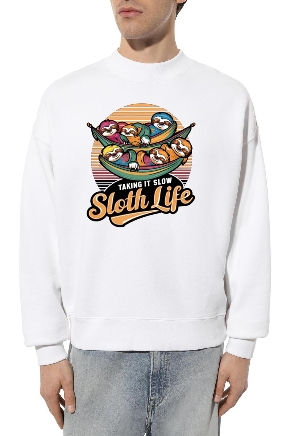 Sloth Squad Hammock Lounging - Unisex Sweatshirt
