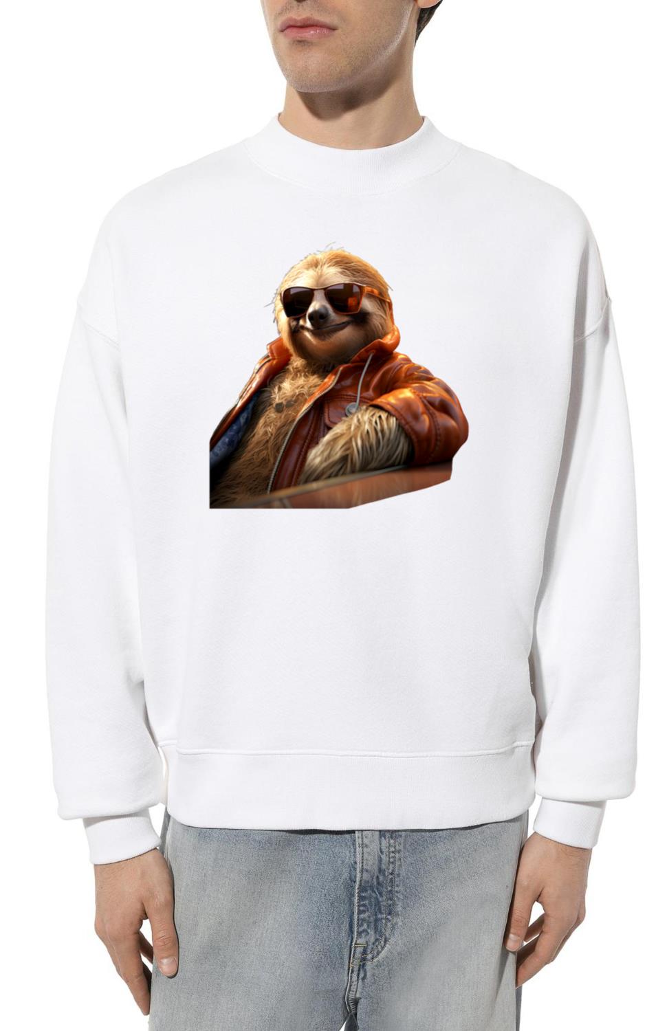 Sloth Sunglasses Lazybones Lover Funny Cute Sloths_1 - Unisex Sweatshirt