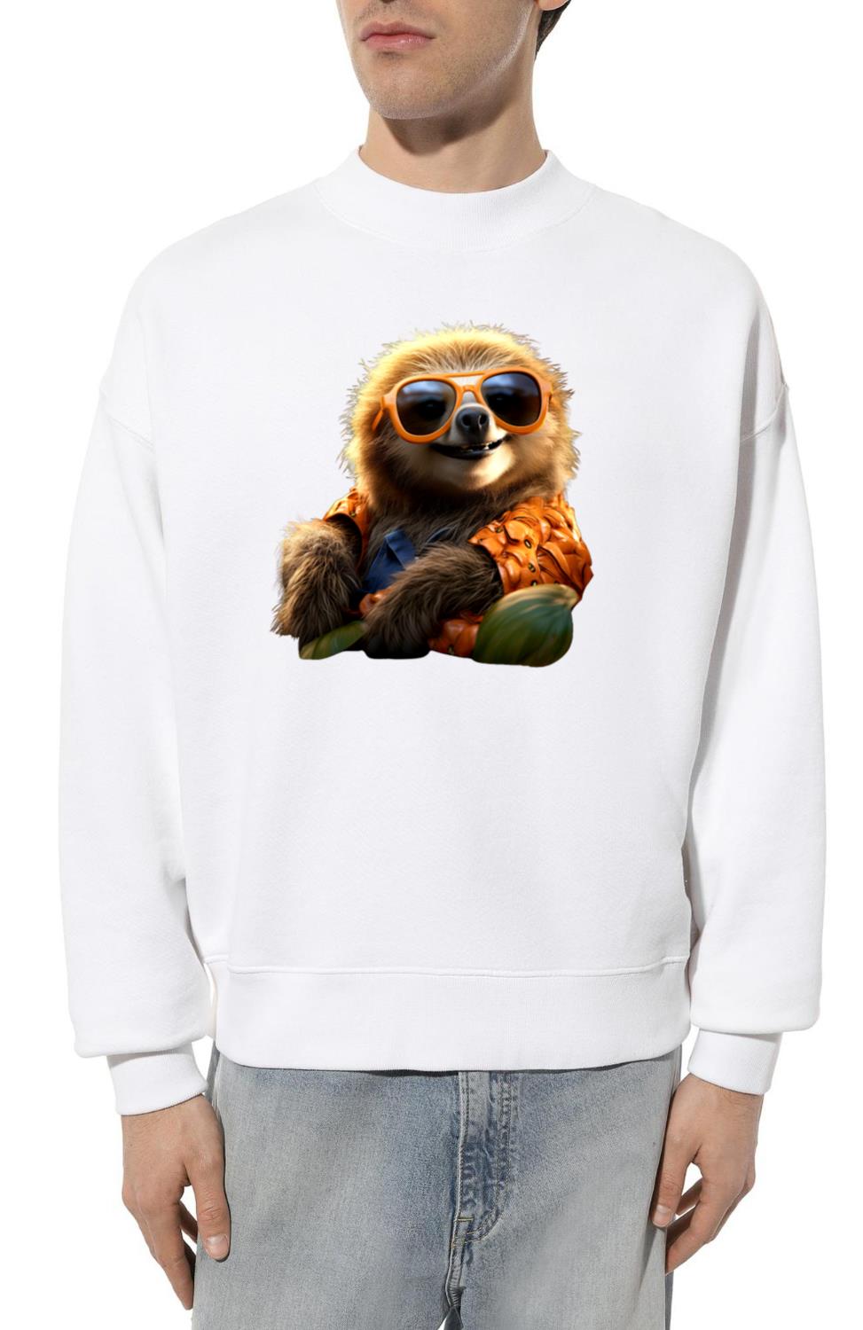 Sloth Sunglasses Lazybones Lover Funny Cute Sloths_6 - Unisex Sweatshirt