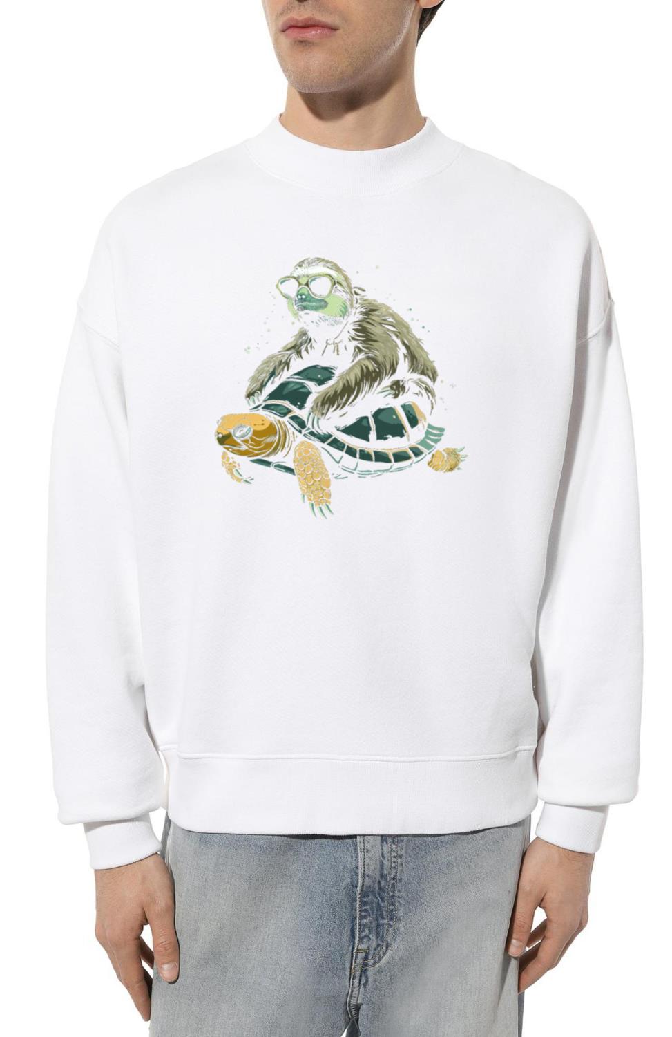 Sloth Turtle Funny Gift - Unisex Sweatshirt